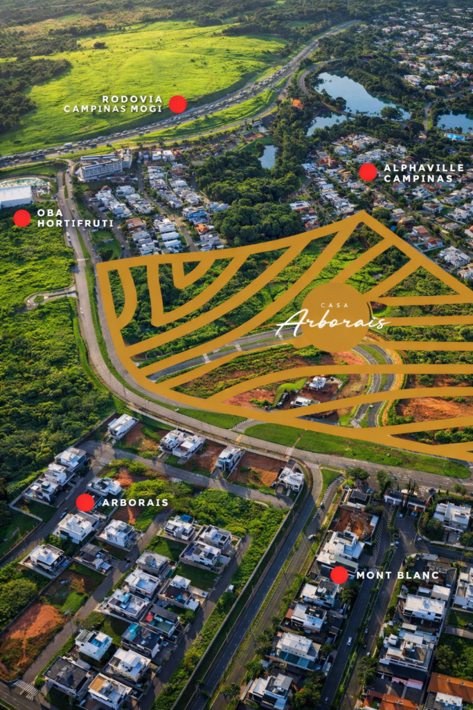 Localização Casa Arborais Residencial